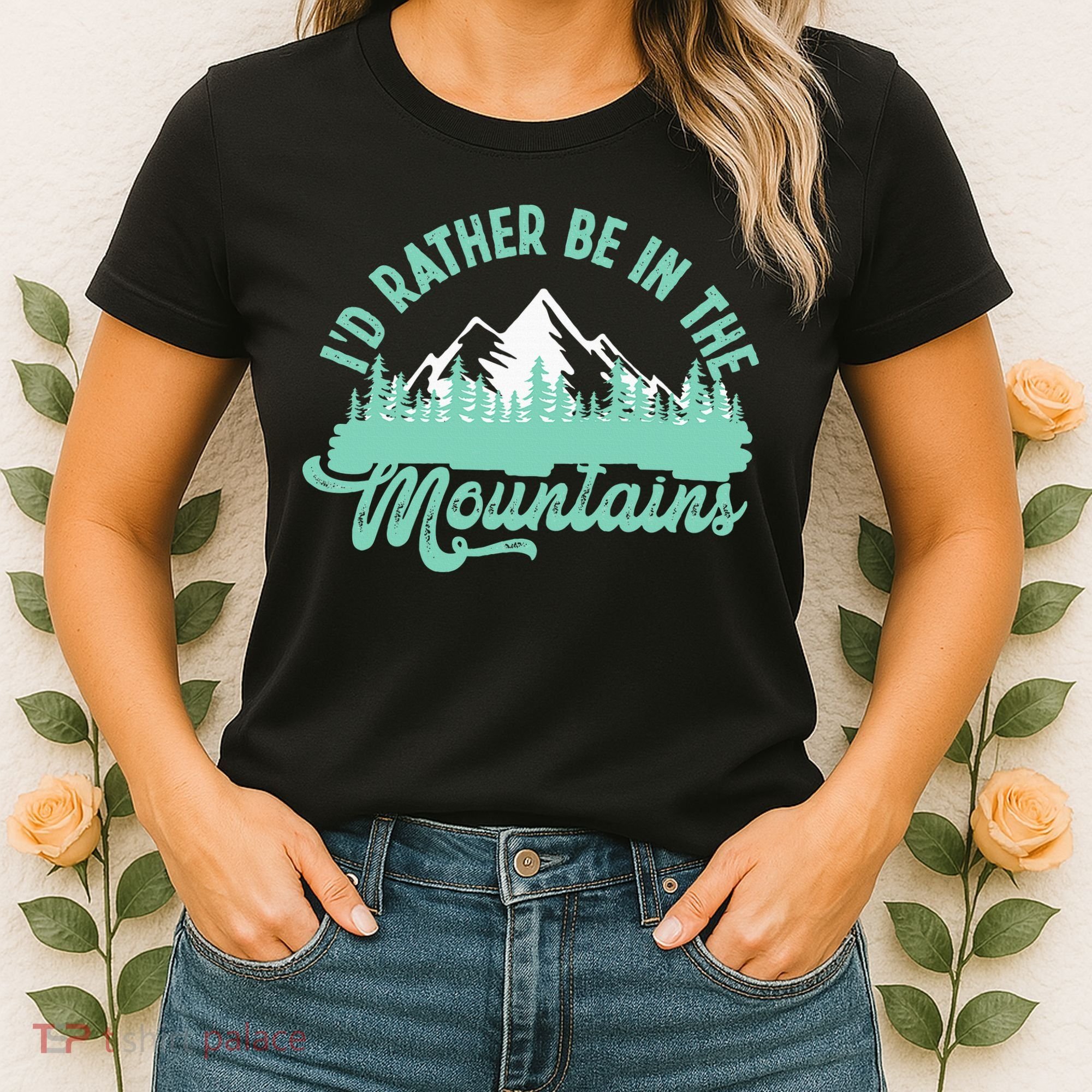 Hiker Hiking ID Rather Be In The Mountains Women's T-Shirt