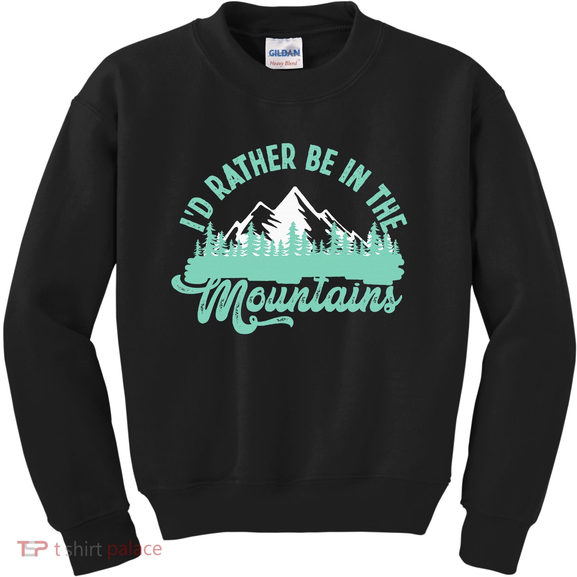 Hiker Hiking ID Rather Be In The Mountains Kids Sweatshirt
