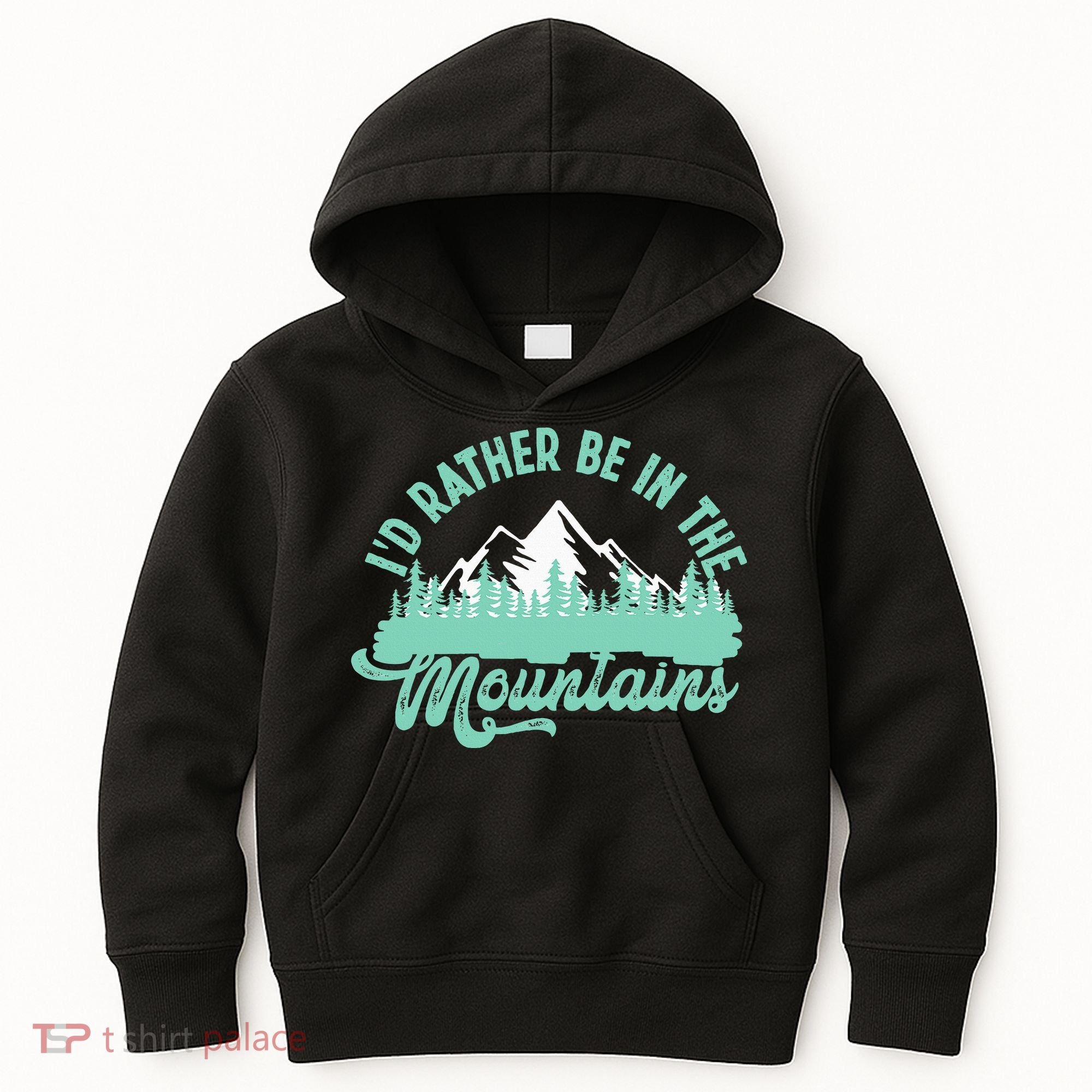Hiker Hiking ID Rather Be In The Mountains Kids Hoodie