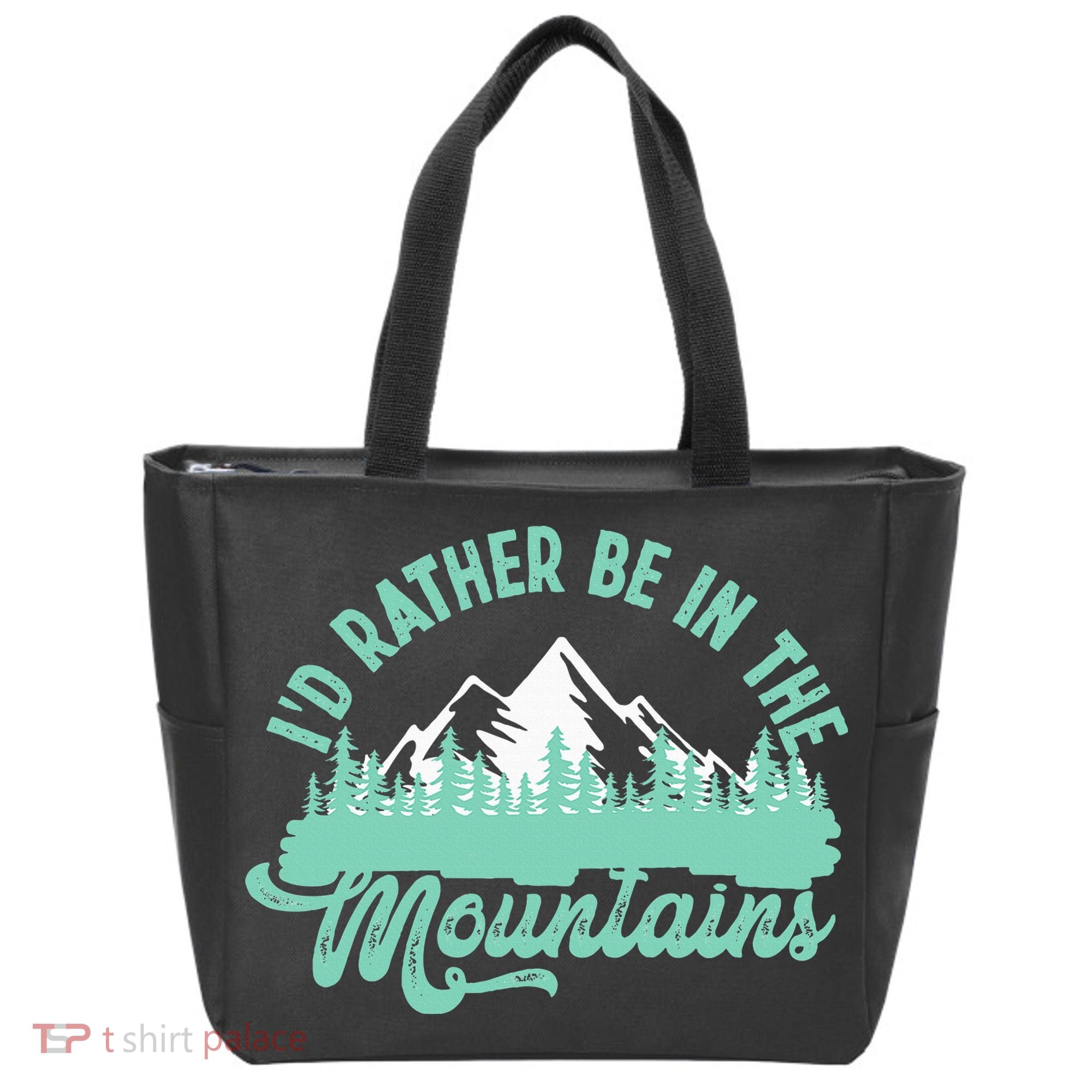 Hiker Hiking ID Rather Be In The Mountains Tote Bag