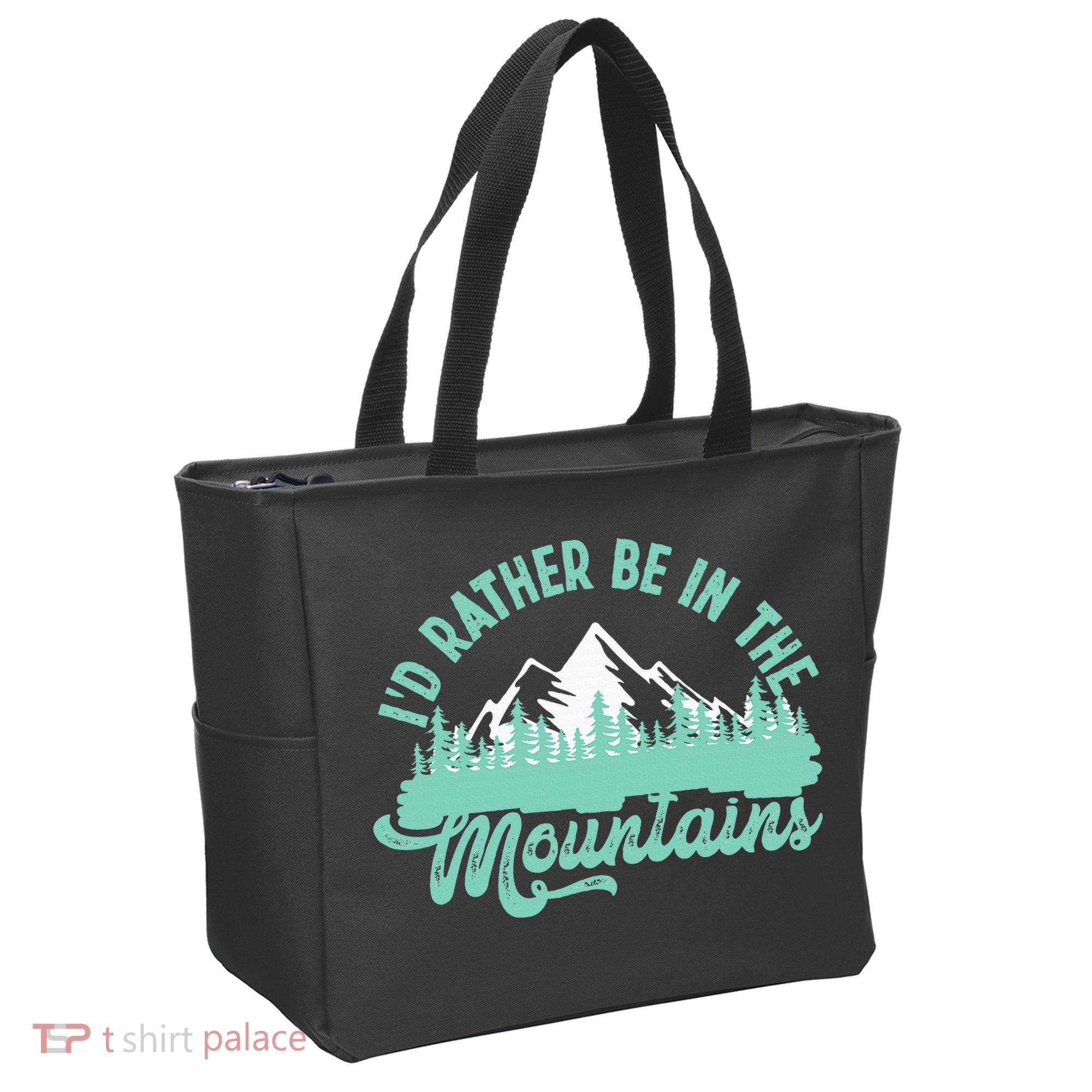 Hiker Hiking ID Rather Be In The Mountains Tote Bag