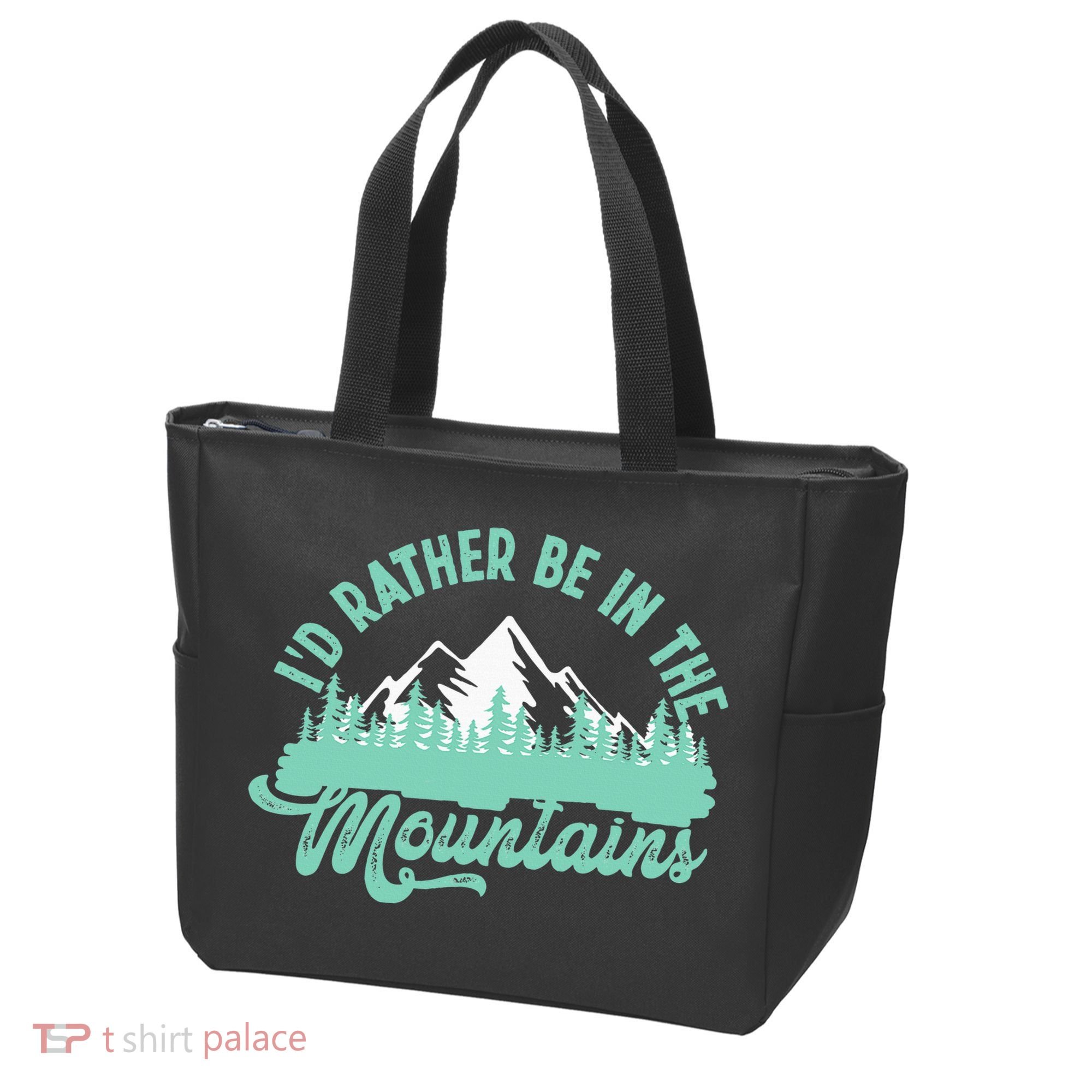 Hiker Hiking ID Rather Be In The Mountains Tote Bag