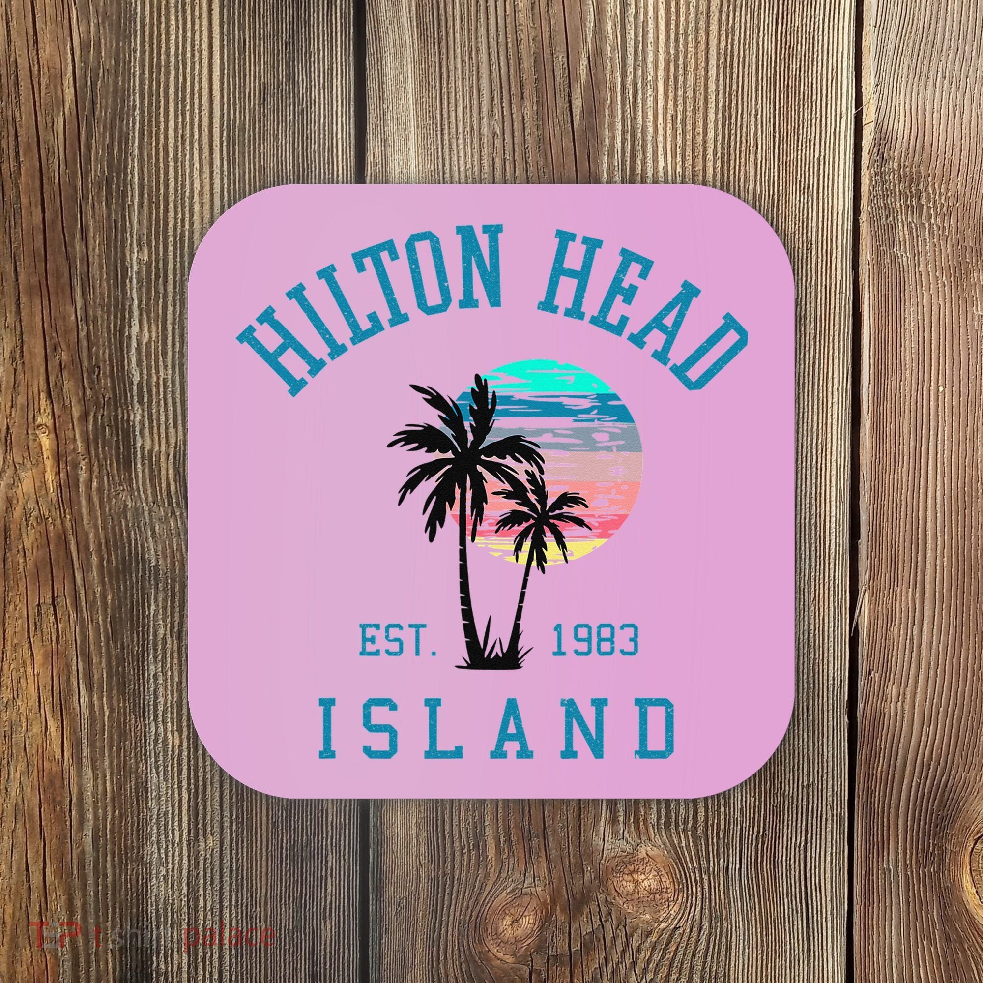 Hilton Head Island South Carolina Beach Palm Trees Summer Coaster