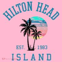 Hilton Head Island South Carolina Beach Palm Trees Summer Coaster thumb 2