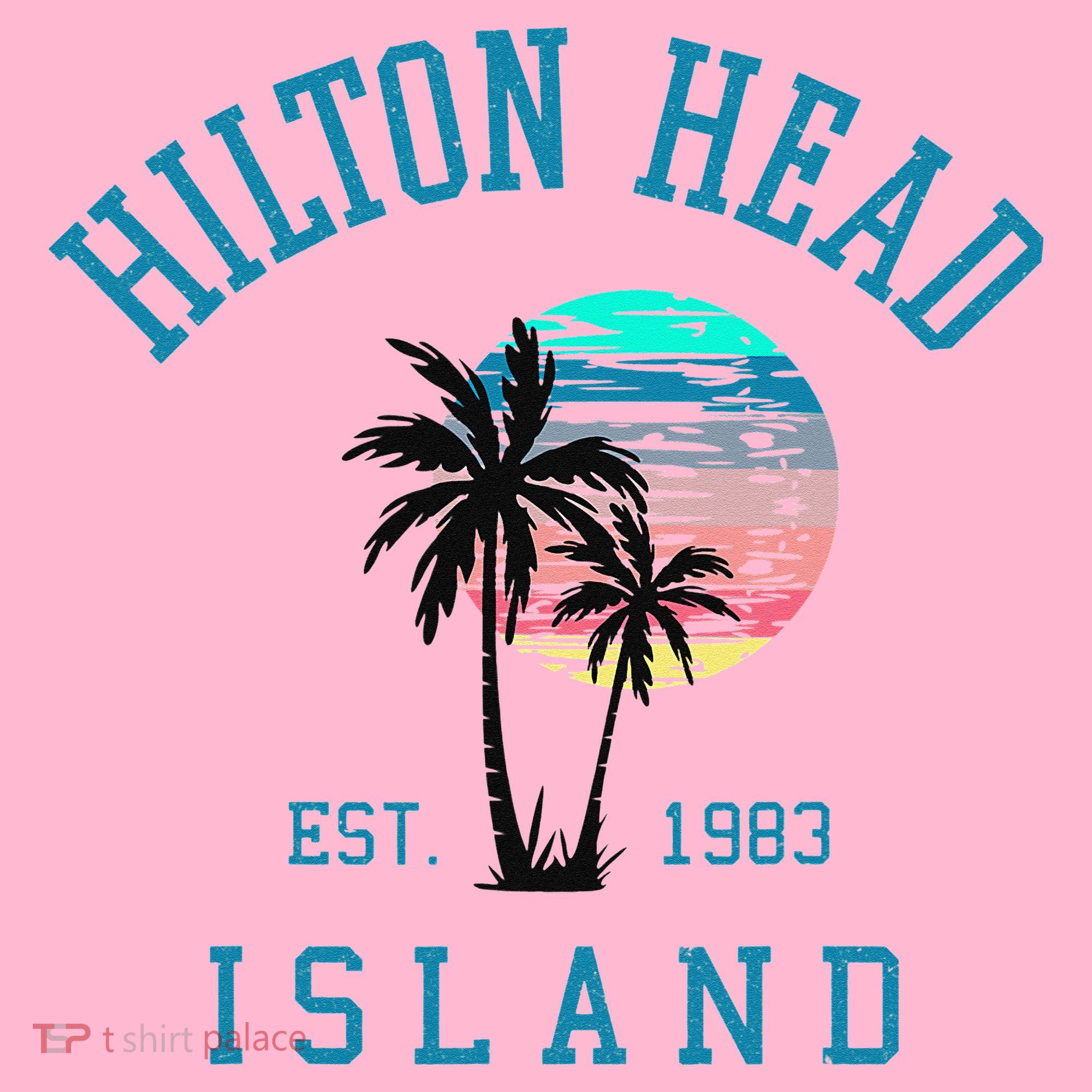 Hilton Head Island South Carolina Beach Palm Trees Summer Coaster