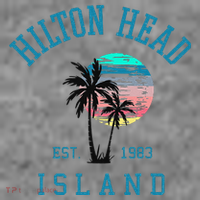 Hilton Head Island South Carolina Beach Palm Trees Summer Toddler Hoodie thumb 2
