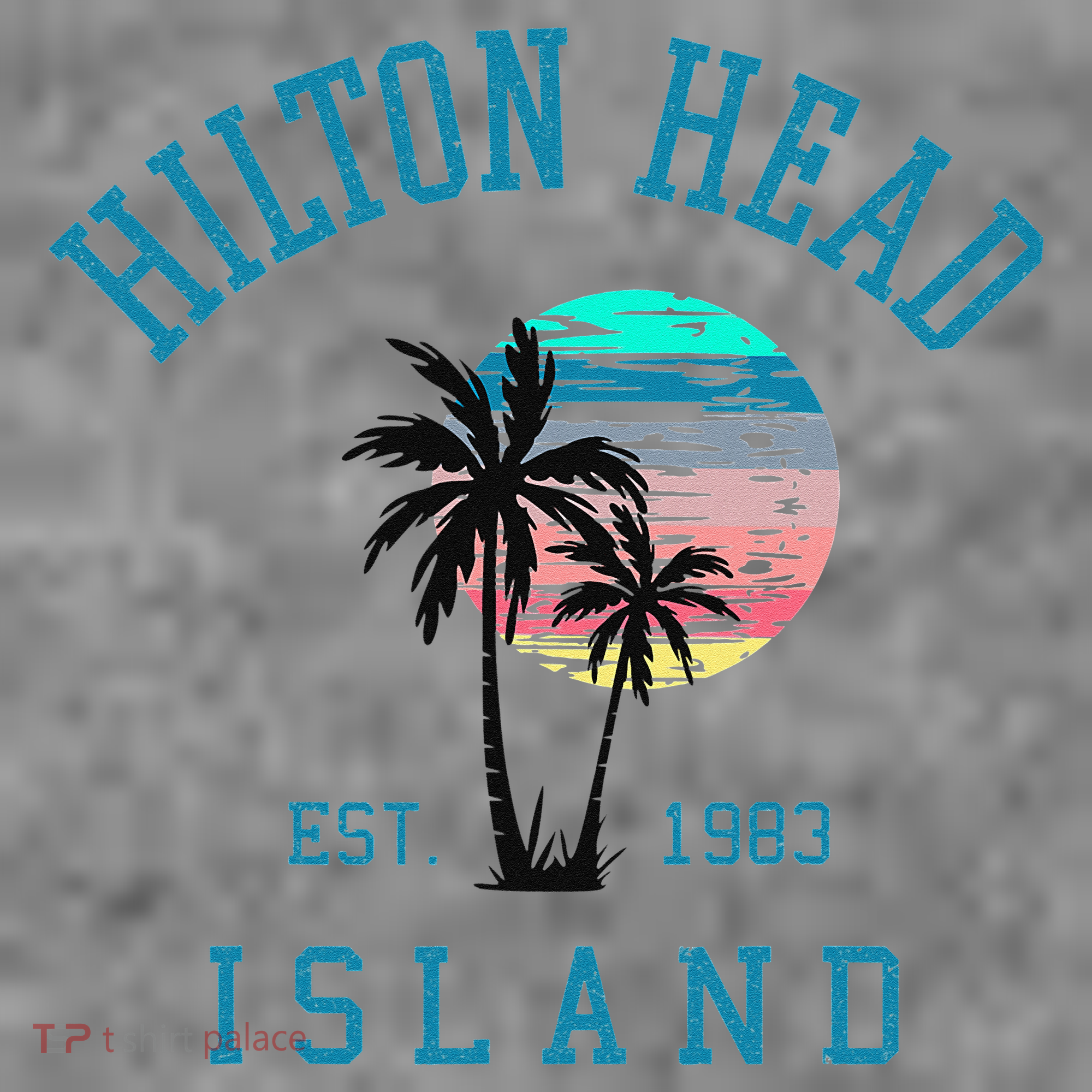 Hilton Head Island South Carolina Beach Palm Trees Summer Toddler Hoodie