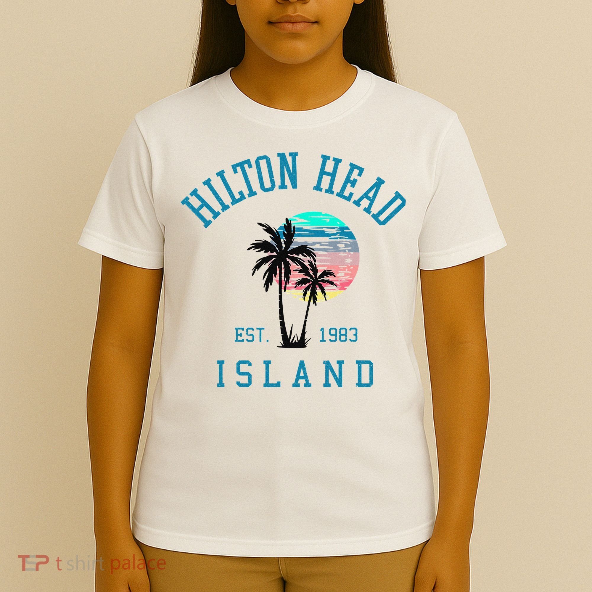 Hilton Head Island South Carolina Beach Palm Trees Summer T-Shirt