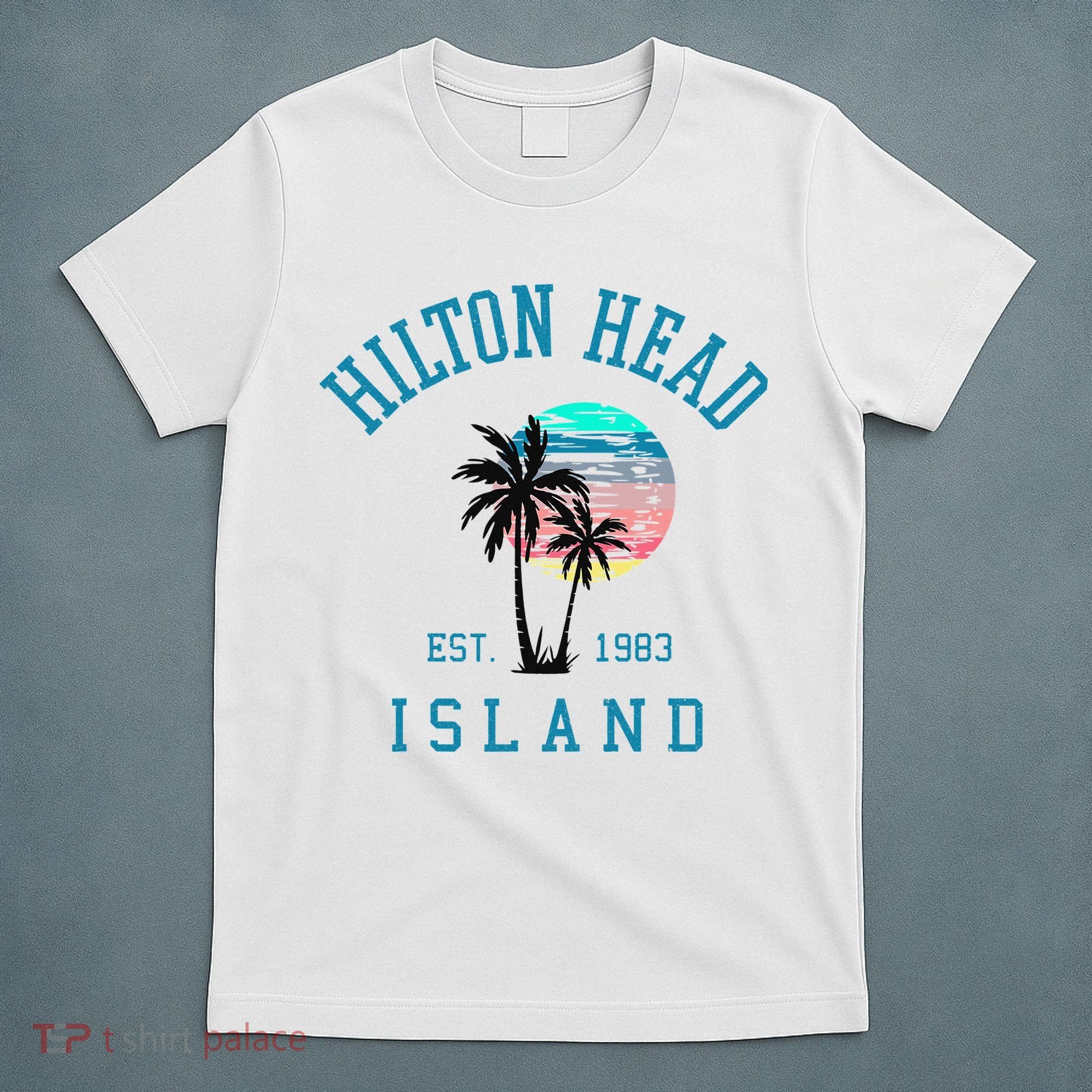 Hilton Head Island South Carolina Beach Palm Trees Summer T-Shirt