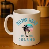 Hilton Head Island South Carolina Beach Palm Trees Summer Coffee Mug thumb 4