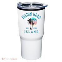 Hilton Head Island South Carolina Beach Palm Trees Summer Tumbler thumb 0