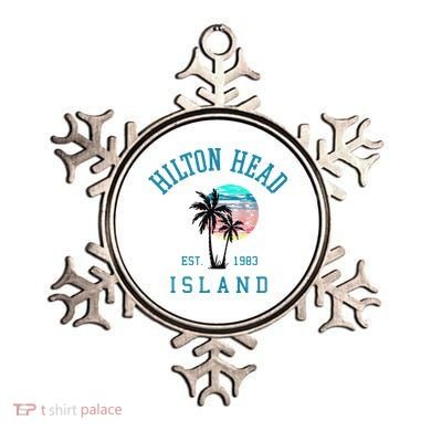 Hilton Head Island South Carolina Beach Palm Trees Summer Ornament