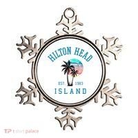Hilton Head Island South Carolina Beach Palm Trees Summer Ornament thumb 0