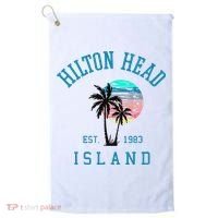 Hilton Head Island South Carolina Beach Palm Trees Summer Golf Towel thumb 0