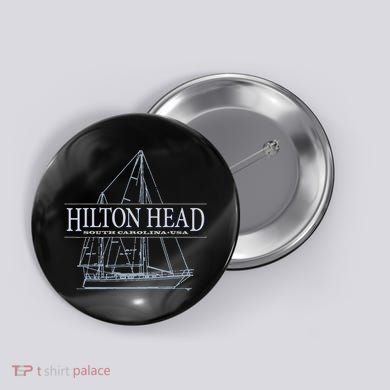 Hilton Head Island South Carolina Sailing Button