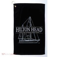 Hilton Head Island South Carolina Sailing Golf Towel thumb 0
