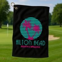 Hilton Head Island South Carolina Souvenir Golf Towel thumb 1