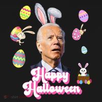 Happy Halloween Joe Biden Funny Easter Apron thumb 3