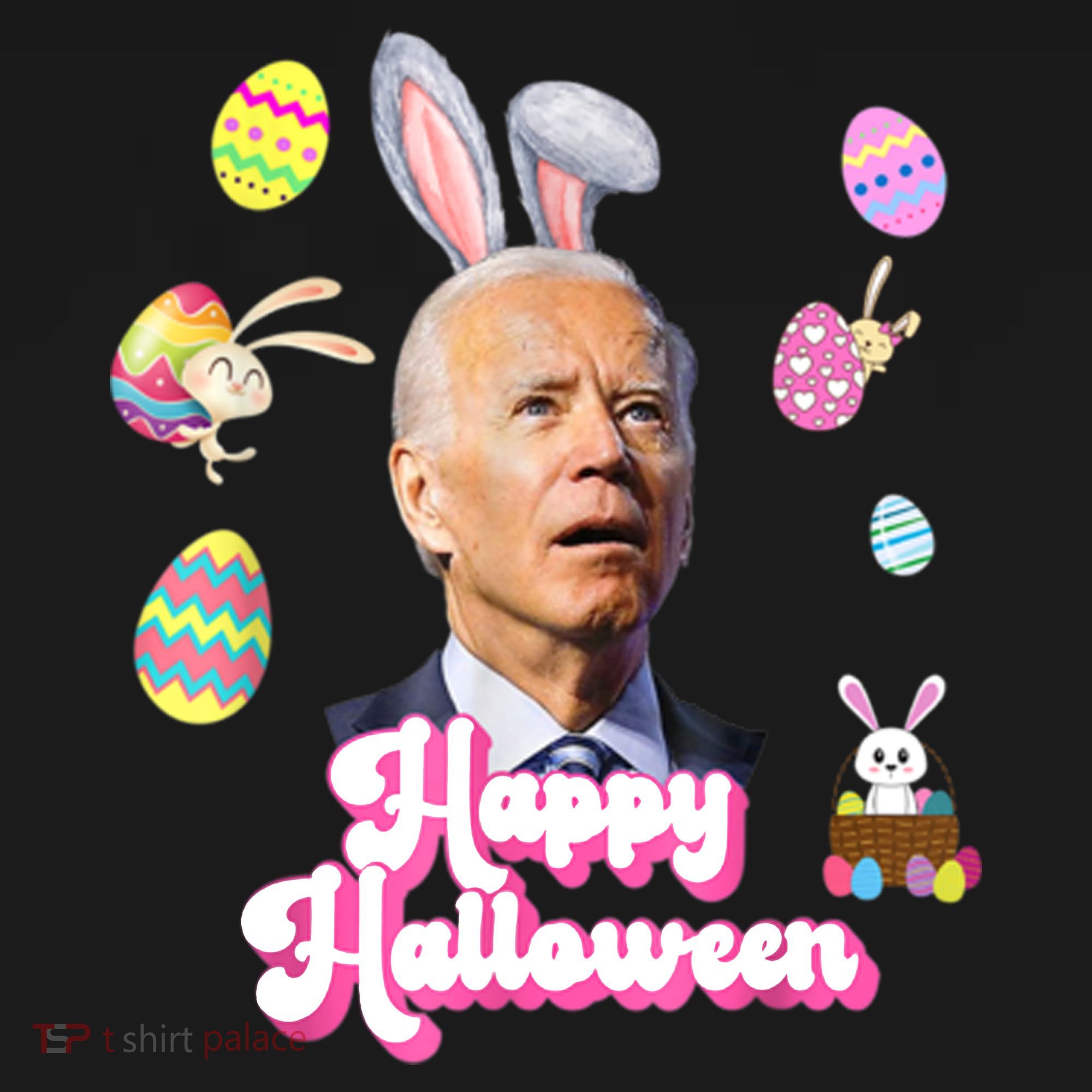 Happy Halloween Joe Biden Funny Easter Apron