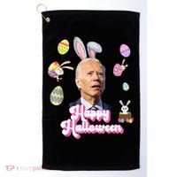 Happy Halloween Joe Biden Funny Easter Golf Towel thumb 0