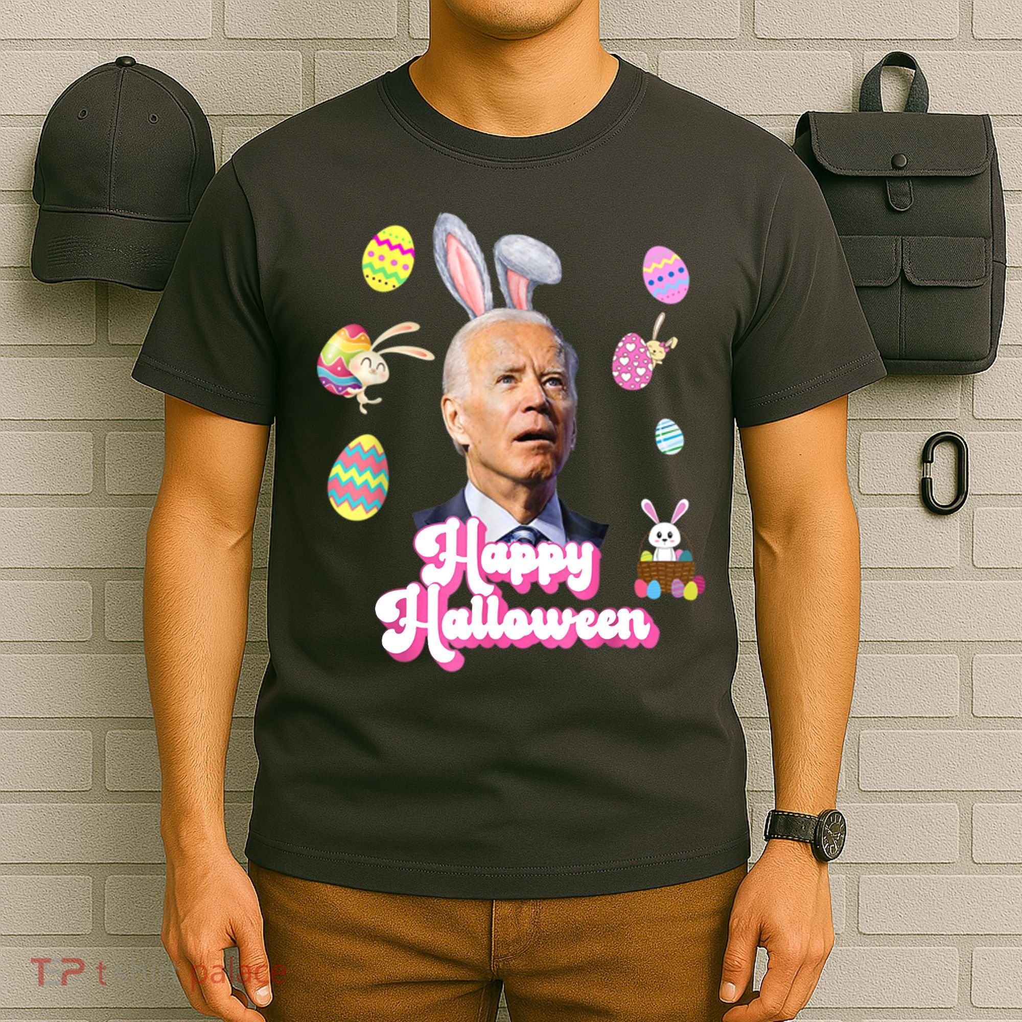 Happy Halloween Joe Biden Funny Easter T-Shirt