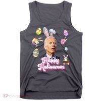 Happy Halloween Joe Biden Funny Easter Tank Top thumb 0