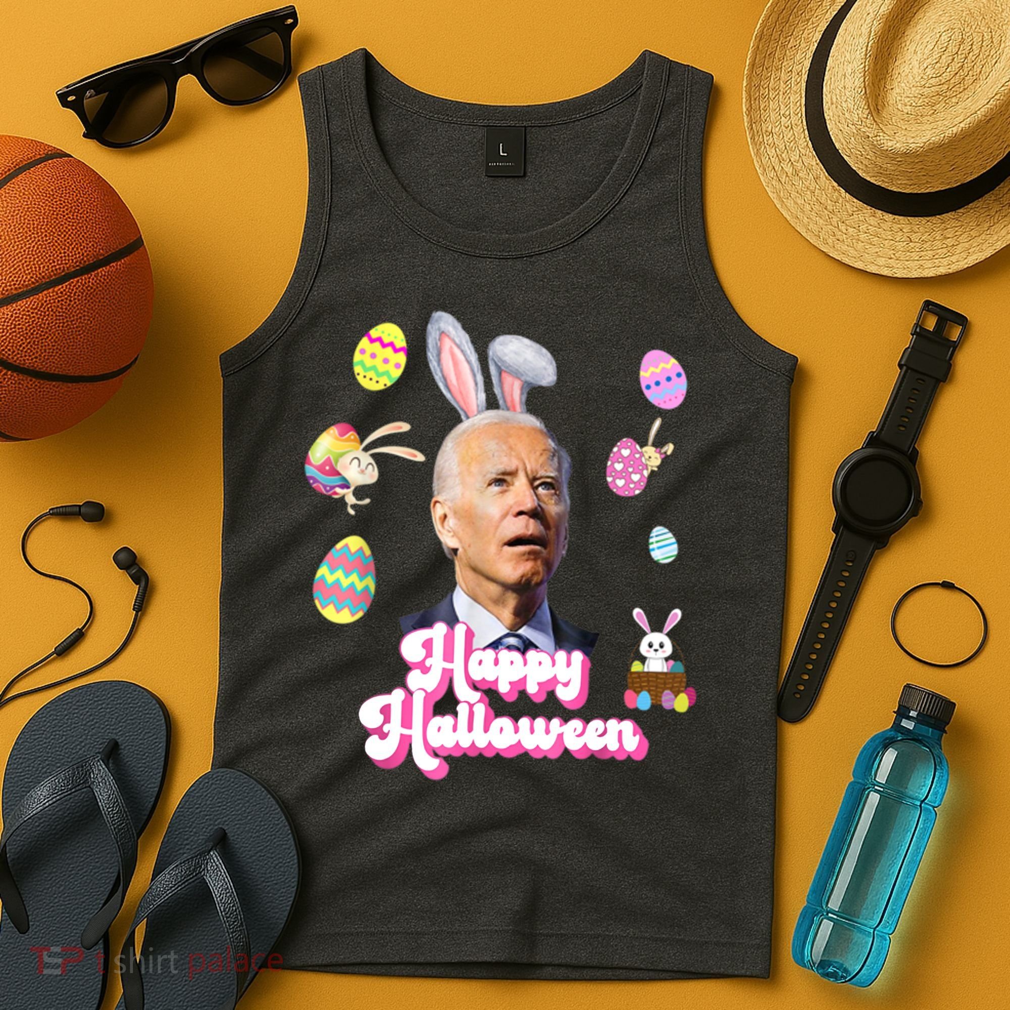 Happy Halloween Joe Biden Funny Easter Tank Top