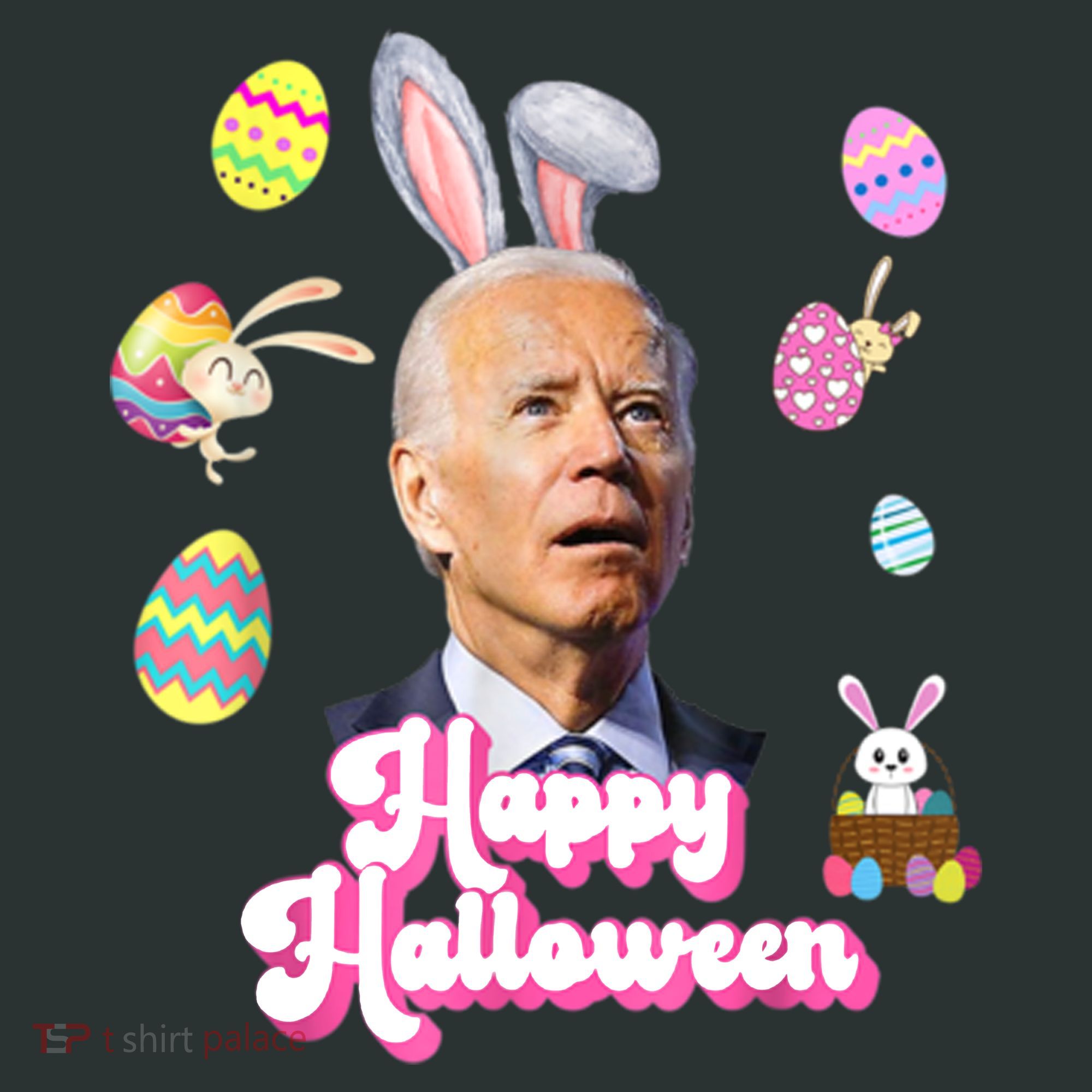 Happy Halloween Joe Biden Funny Easter Women's T-Shirt