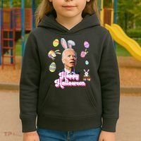 Happy Halloween Joe Biden Funny Easter Kids Hoodie thumb 3