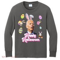 Happy Halloween Joe Biden Funny Easter Kids Long Sleeve Shirt thumb 0