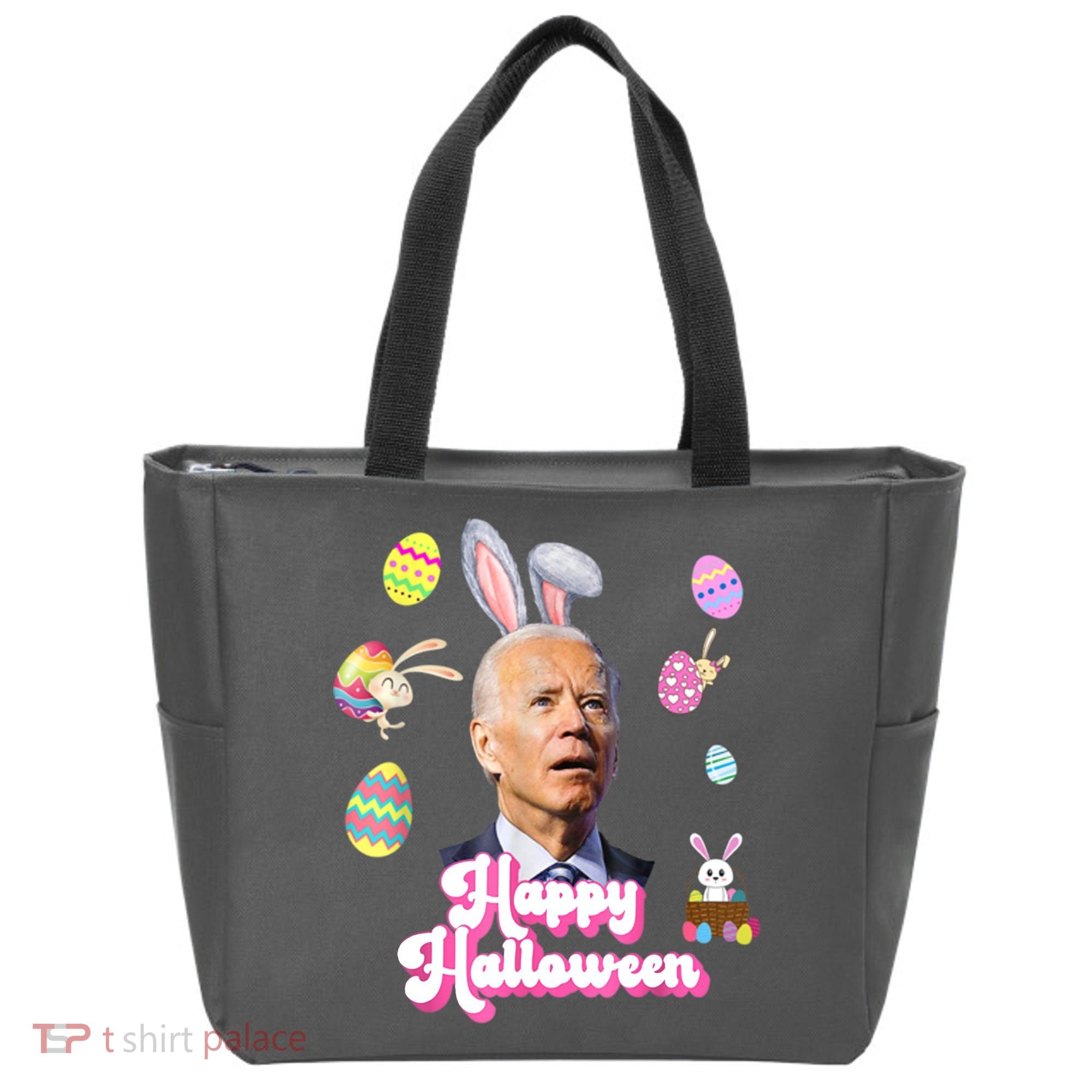 Happy Halloween Joe Biden Funny Easter Tote Bag