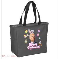 Happy Halloween Joe Biden Funny Easter Tote Bag thumb 2