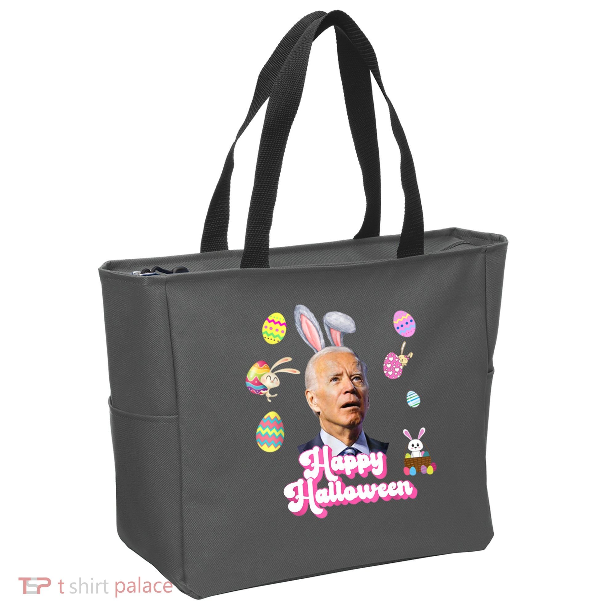Happy Halloween Joe Biden Funny Easter Tote Bag