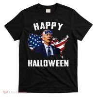 Happy Halloween Joe Biden Confused American Flag 4th Of July T-Shirt thumb 0