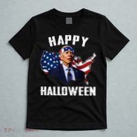 Happy Halloween Joe Biden Confused American Flag 4th Of July T-Shirt thumb 5