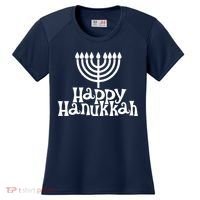 Happy Hanukkah Jewish Funny Women's Cooling Performance Crew T-Shirt thumb 0