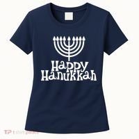 Happy Hanukkah Jewish Funny Women's T-Shirt thumb 0
