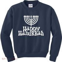 Happy Hanukkah Jewish Funny Kids Sweatshirt thumb 0