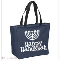 Happy Hanukkah Jewish Funny Tote Bag thumb 2