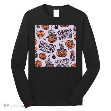 Happy Halloween Jack O Lantern Long Sleeve Shirt