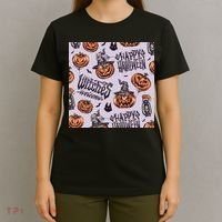 Happy Halloween Jack O Lantern T-Shirt thumb 4