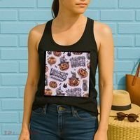 Happy Halloween Jack O Lantern Women's Tank Top thumb 2