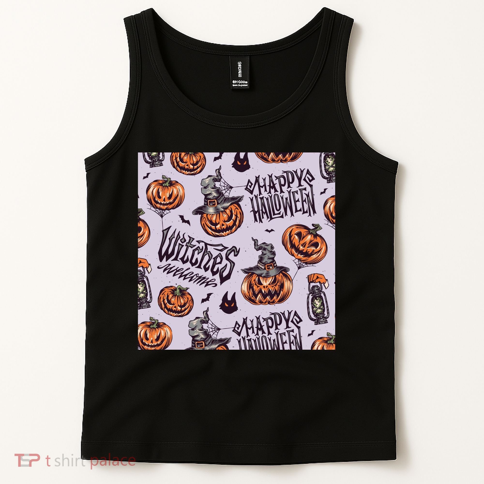 Happy Halloween Jack O Lantern Tank Top