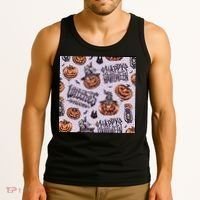 Happy Halloween Jack O Lantern Tank Top thumb 3