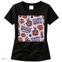 Happy Halloween Jack O Lantern Women's T-Shirt thumb 0