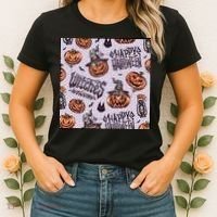 Happy Halloween Jack O Lantern Women's T-Shirt thumb 2