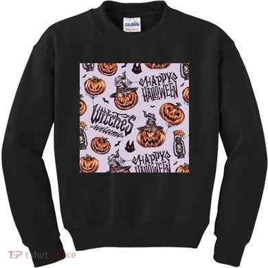 Happy Halloween Jack O Lantern Kids Sweatshirt