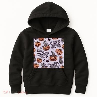 Happy Halloween Jack O Lantern Kids Hoodie