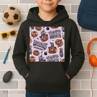 Happy Halloween Jack O Lantern Kids Hoodie thumb 2