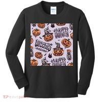 Happy Halloween Jack O Lantern Kids Long Sleeve Shirt thumb 0